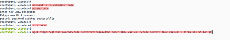 Descargar VS Code Server
