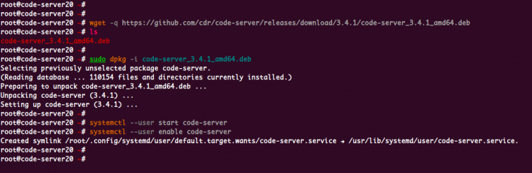 Descargar e instalar Visual Code Studio Server