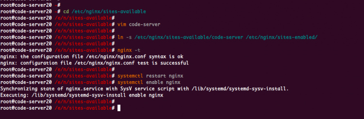 Configurar Nginx como proxy inverso para Visual Code Server