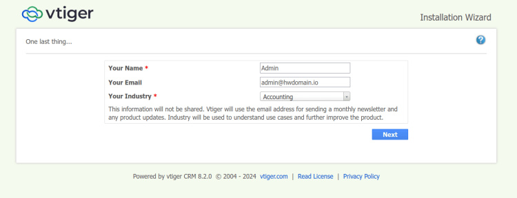 recogida de datos por defecto