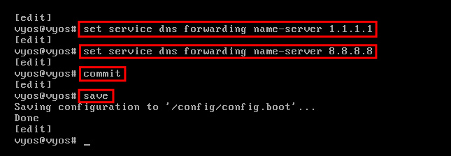 configurar reenviadores dns