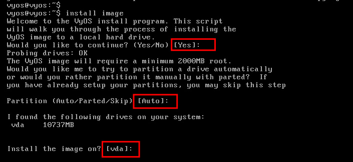 instalar vyos