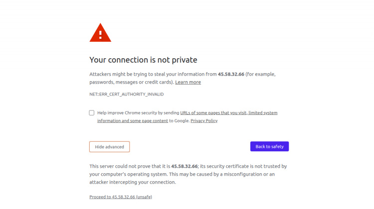Conéctate a Webmin en el puerto 10000