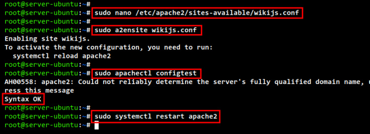 configurar el host virtual apache2