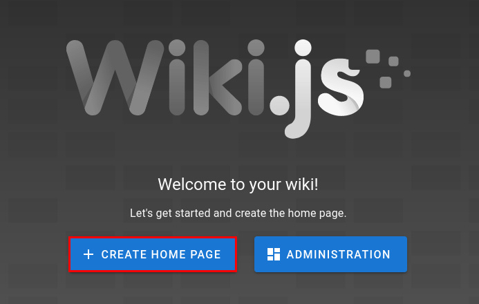 bienvenido crear página de inicio
