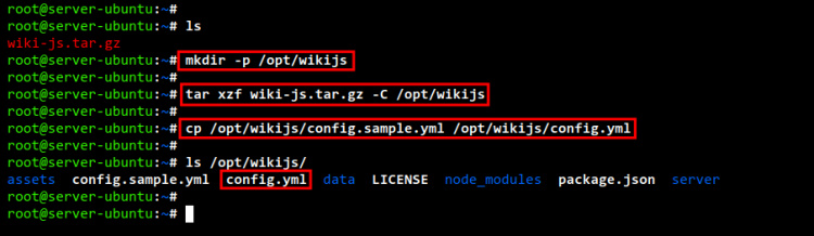 descargar y configurar wikijs