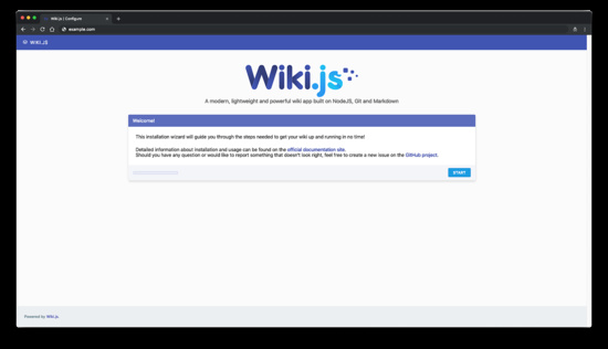 Instalador de Wiki.js