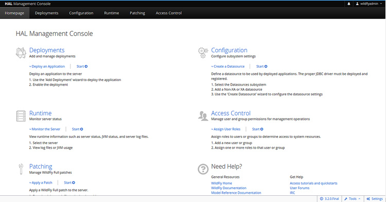 Consola de gestión HAL