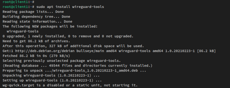 instalar cliente wireguard