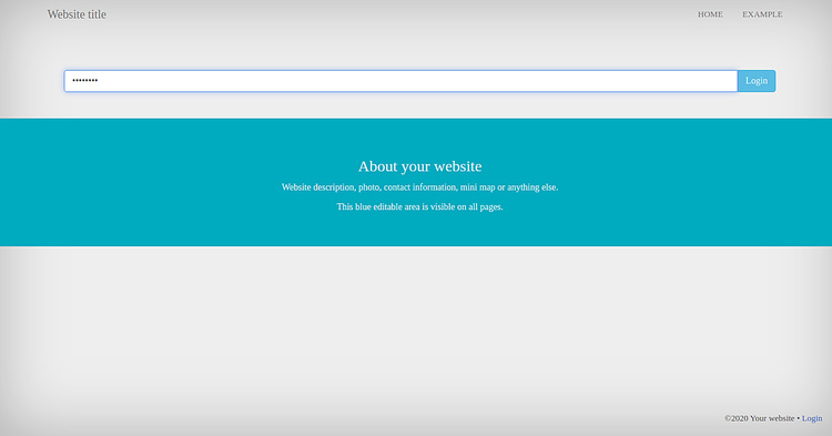 Inicio de sesión de WonderCMS