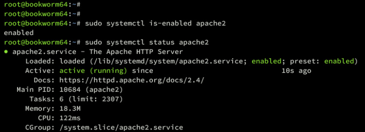 verificar apache
