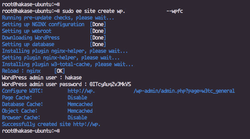 Crear sitio con EasyEngine