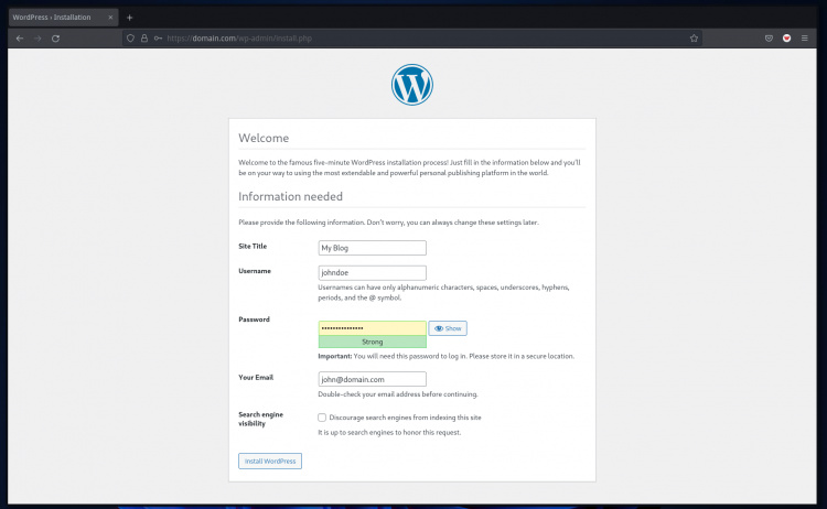 Instalar WordPress