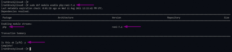Activar el repositorio REMI PHP 7.4