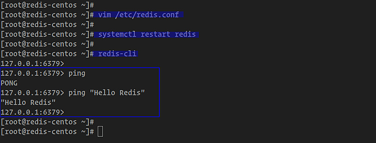 Editar la configuración de Redis