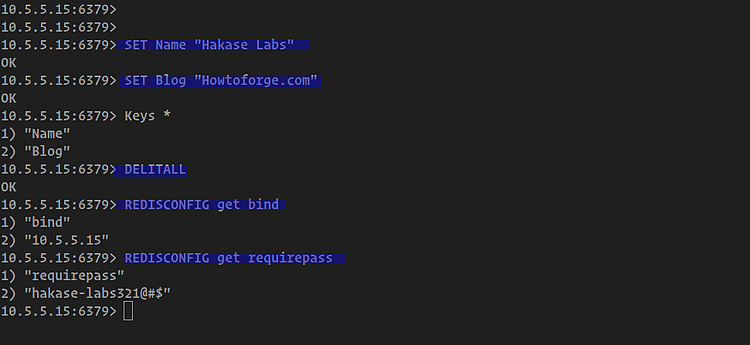 Utiliza el comando REDISCONFIG