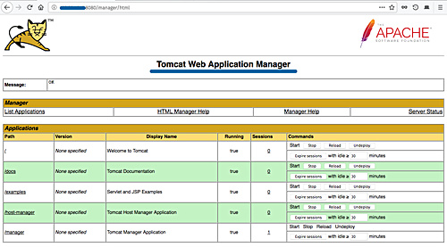 Gestor de aplicaciones Apache Tomcat