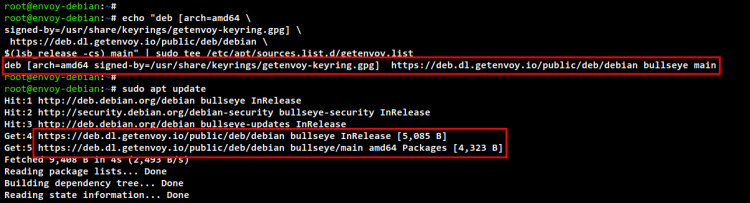 añadir repositorio envoy