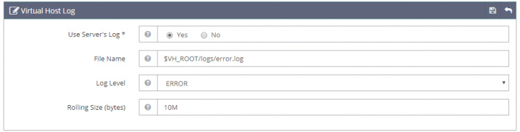 Registro de hosts virtuales