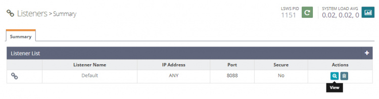 Escuchas de OpenLiteSpeed