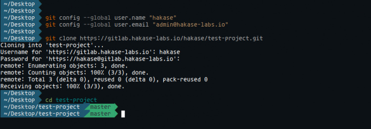 Configurar el proyecto Gitlab en el ordenador local