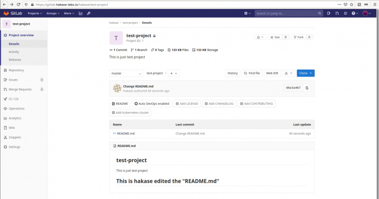 Gitlab Push