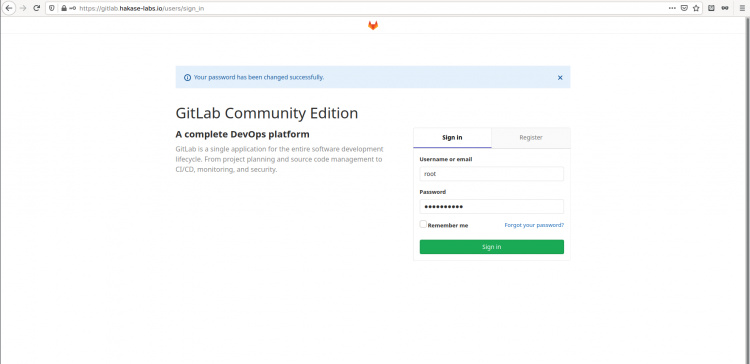 Página de GitLab Logih