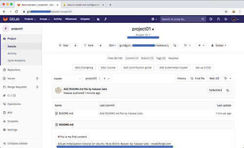 Proyecto de prueba en Gitlab