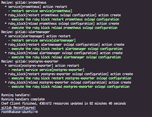 Reinicia los servicios