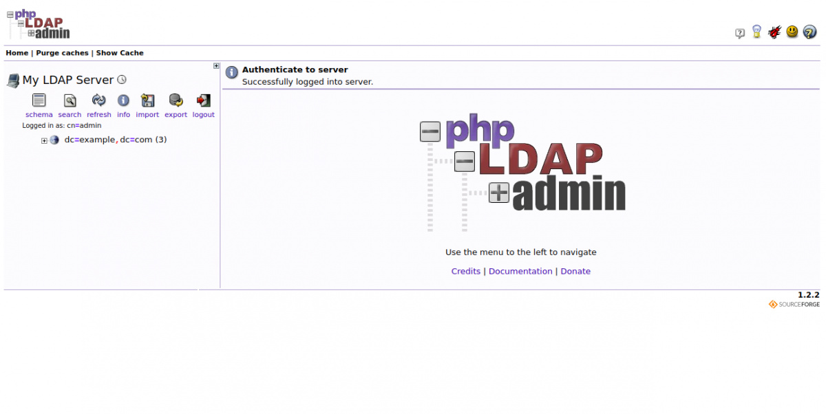 Panel de control Ldap