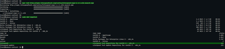 Comprueba los repositorios con dnf