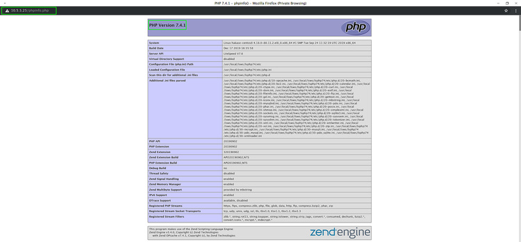 Información sobre PHP en OpenLitespeed