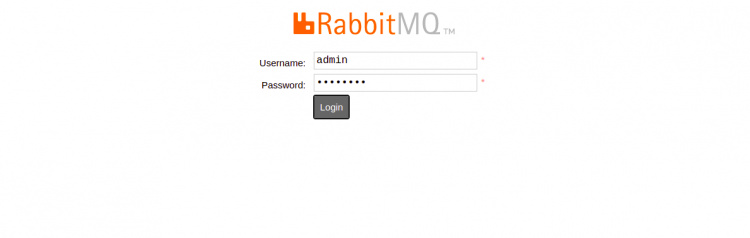 Inicio de sesión de RabbitMQ
