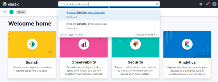 Búsqueda Suricata en Kibana
