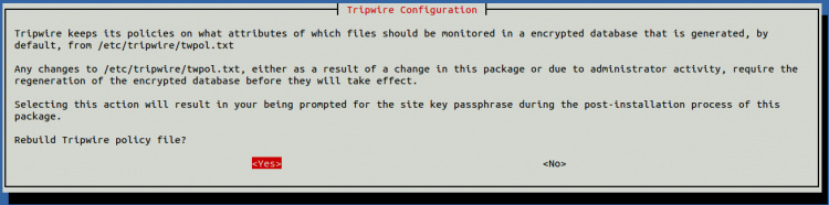 Reconstruir el archivo de políticas