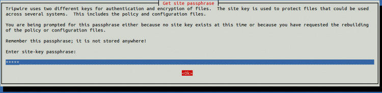 Establecer una clave de sitio