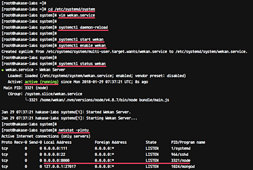 Ejecutar Wekan como servicio