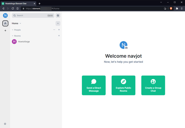 Panel de elementos autoalojados
