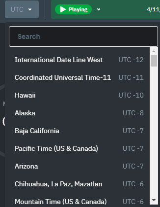 Cambio de zona horaria de Netdata