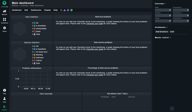 Panel de control Checkmk