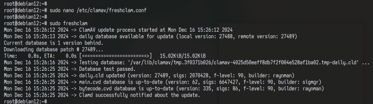 actualizar base de datos