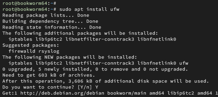 instalar ufw