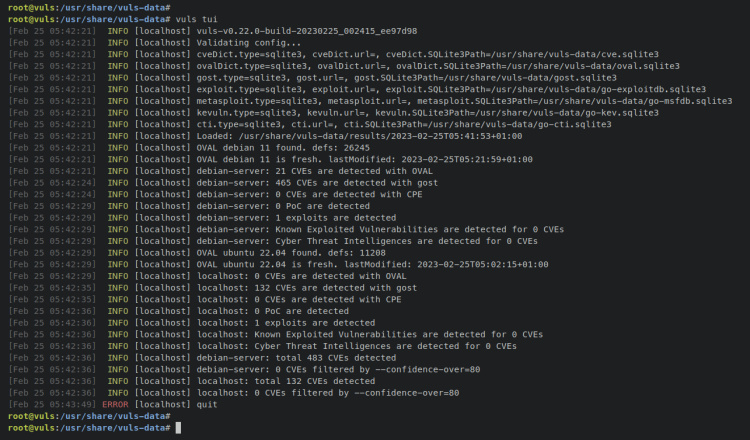 mostrar resultados escaner remoto sercver