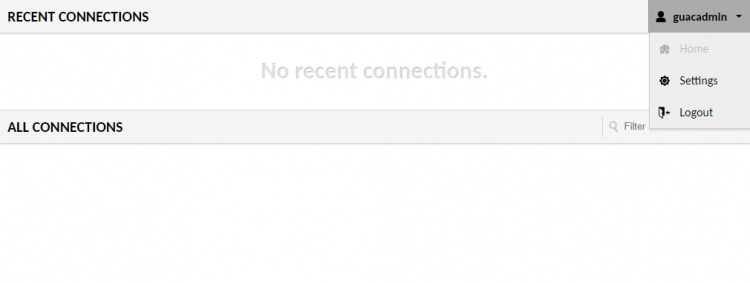 Configuración de la aplicación web de Guacamole