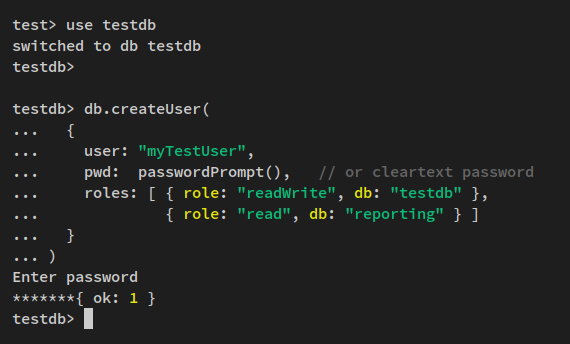 crear base de datos y usuario