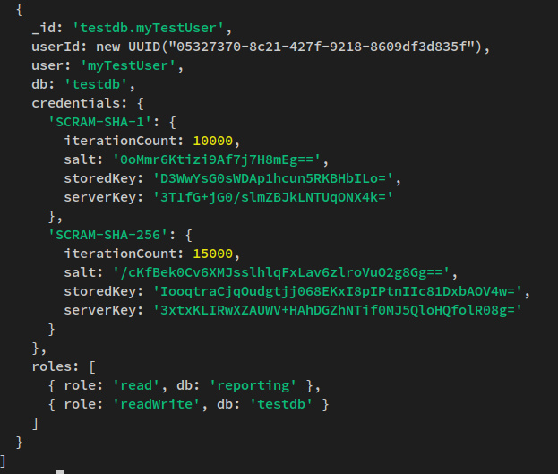 mostrar usuarios mongodb