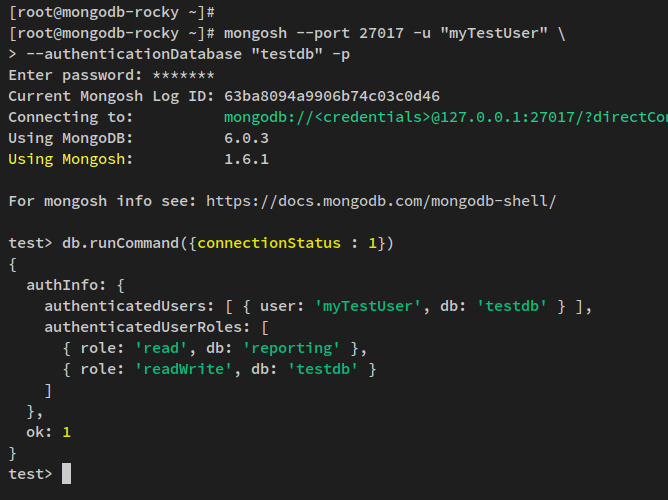conectar y verificar la autenticación
