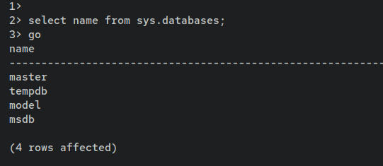 listar bases de datos
