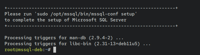 instalación finalizada