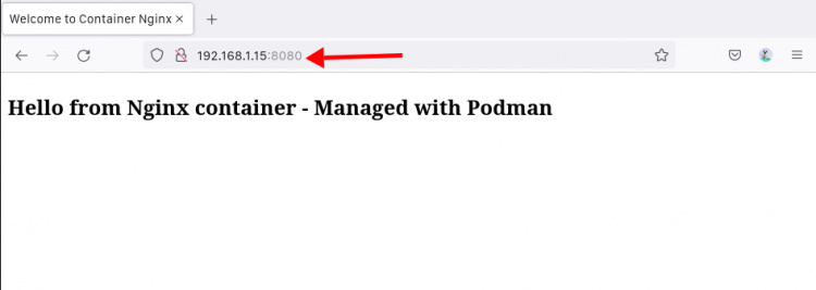 Contenedor web con index.html personalizado proporcionado por el volumen